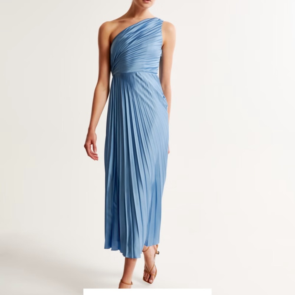 Abercrombie and Fitch blue Small petite midi dress  NWT
